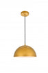 Living District Forte 1 Light Pendant Model: LD4022D12BK