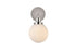 Living District Hanson 1 Light Sconce Model: LD7030W8BK