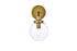 Living District Hanson 1 Light Sconce Model: LD7031W8BK