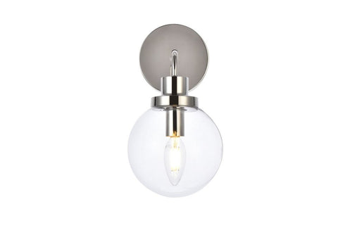Living District Hanson 1 Light Sconce Model: LD7031W8BK