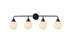 Living District Hanson 4 Light Vanity Model: LD7036W38BK