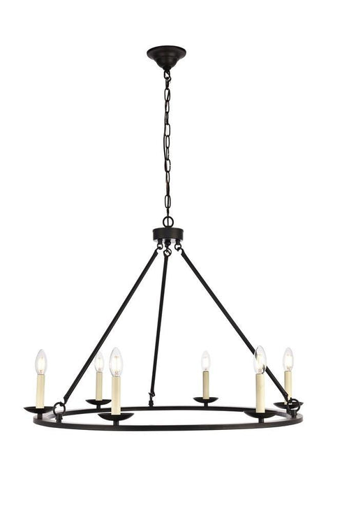 Living District Chandelier Model: LD6010D32BK