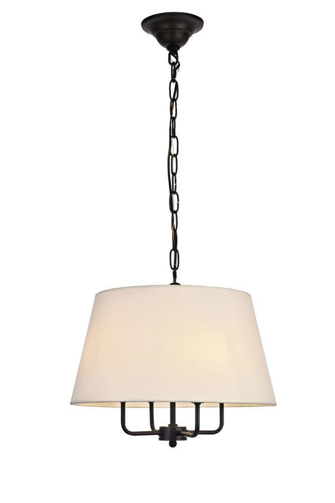 Living District Maple 4 Light Pendant Model: LD6009D17BK