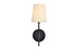 Living District Mel Sconce Model: LD6004W6BRBK