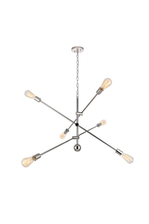 Living District Axel 6 Light Pendant Model: LD8010D42PN