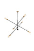 Living District Axel 6 Light Pendant Model: LD8014D55BR