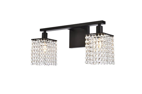 Living District Phineas 2 Light Vanity Model: LD7008BK