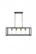 Living District Resolute 4 Light Pendant Model: LD4063D32BK