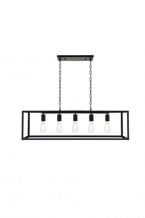 Living District Resolute 5 Light Pendant Model: LD4063D38BK