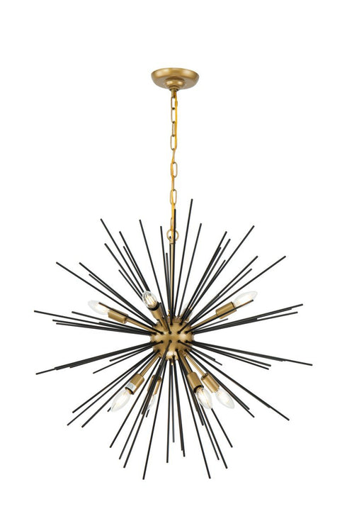 Living District Timber Pendant Model: LD5039D30BR