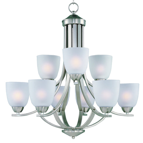 Maxim 11226FTSN Axis 9-Light Chandelier