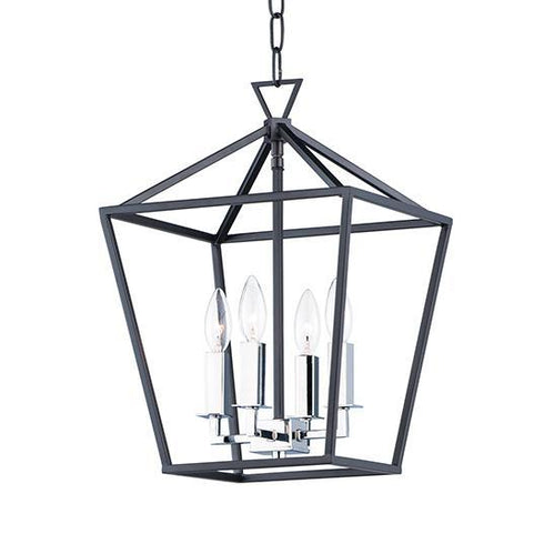 Maxim Abode 4 Light Small Chandelier Model: 25152TXBPN