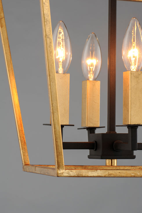 Maxim Abode 4 Light Small Chandelier Model: 25152TXBPN