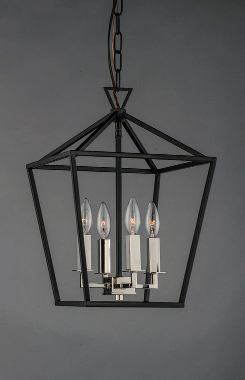 Maxim Abode 4 Light Small Chandelier Model: 25152TXBPN