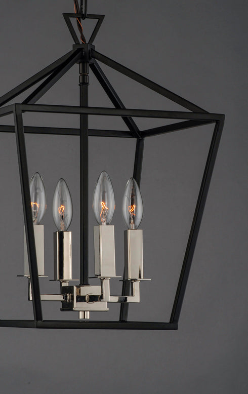 Maxim Abode 4 Light Small Chandelier Model: 25152TXBPN