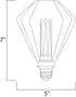 Maxim Accessories 3.5 Watt Dimmable LED E26 S125 Classic Model: BUL-3.5W-D40-E26-CL-120V-822