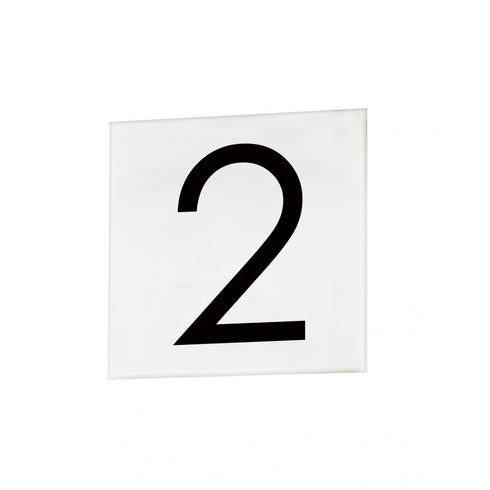 Maxim Address 2 4 Inch Square Tile Sans Serif Model: 53672WT