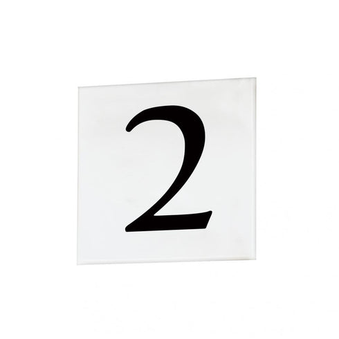 Maxim Address 2 4 Inch Square Tile Serif Model: 53662WT