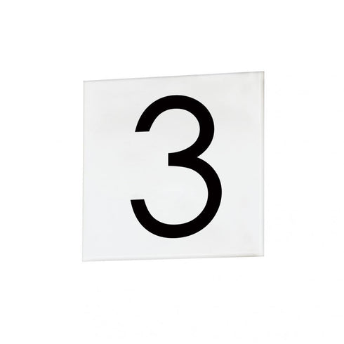 Maxim Address 3 4 Inch Square Tile Sans Serif Model: 53673WT