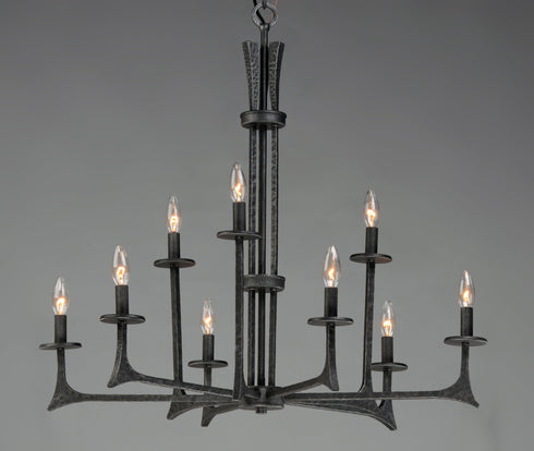 Maxim Anvil 9 Light Chandelier Model: 30306NI