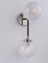 Maxim Atom Wall Sconce Model: 24722WTBKPN