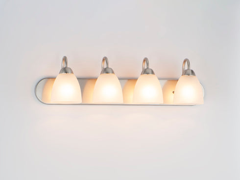 Maxim Axis 4 Light Strip Bath Vanity Model: 11384FTSN