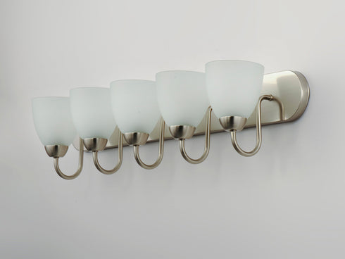Maxim Axis 5 Light Strip Bath Vanity Model: 11385FTSN