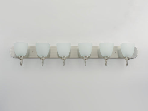Maxim Axis 6 Light Strip Bath Vanity Model: 11386FTSN