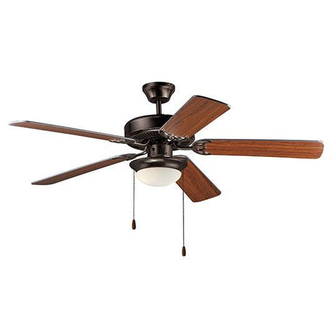 Maxim Basic Max 52 Inch Ceiling Fan W 2 Light LED Model: 89908SWOIWP