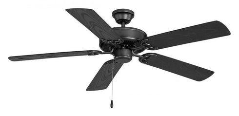 Maxim Basic Max 52 Inch Outdoor Ceiling Fan Model: 89915BK