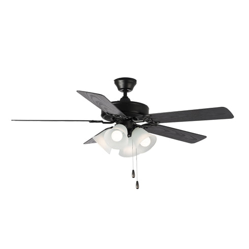Maxim Basic Max Indoor Ceiling Fan Model: 89907FTBKWP