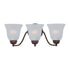 Maxim Basix 3 Light Bath Vanity Model: 2122FTSN