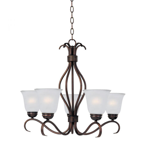 Maxim Basix 5 Light Chandelier Model: 10125FTSN