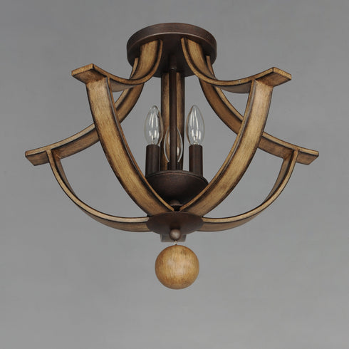 Maxim Basque Semi Flush Mount Model: 20343DWAR