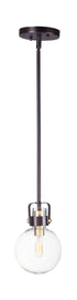 Maxim Bauhaus 1 Light Mini Pendant Model: 90510CLBZSBR