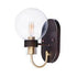Maxim Bauhaus Wall Sconce Model: 30511CLBZSBR