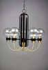 Maxim Bauhaus Single Tier Chandelier Model: 30516CLBZSBR