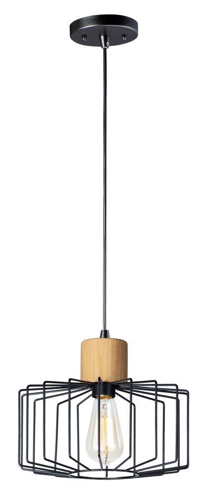 Maxim Bjorn 1 Light Mini Pendent Model: 10068BKNWD