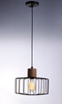 Maxim Bjorn 1 Light Mini Pendent Model: 10068BKNWD