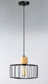 Maxim Bjorn 1 Light Pendant Model: 10069BKNWD