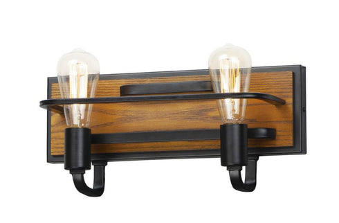 Maxim Black Forest 2 Light Bath Vanity Model: 10302BKASB