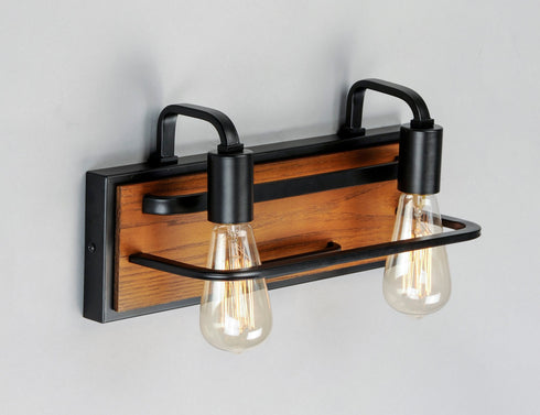 Maxim Black Forest 2 Light Bath Vanity Model: 10302BKASB
