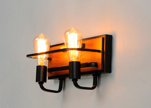 Maxim Black Forest 2 Light Bath Vanity Model: 10302BKASB