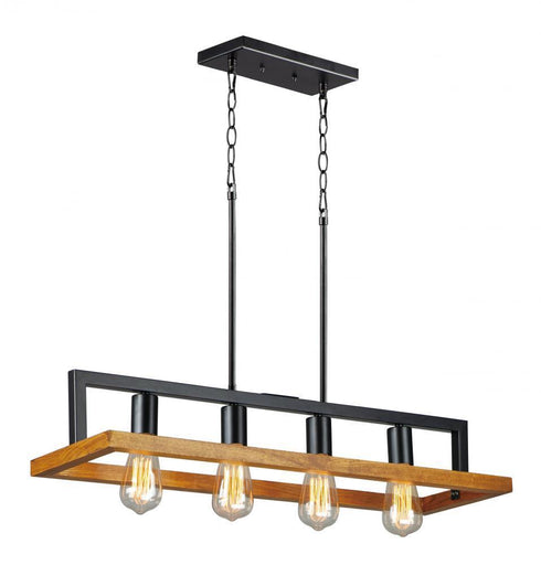 Maxim Black Forest 4 Light Chandelier Model: 10307BKASB