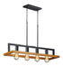 Maxim Black Forest 4 Light Chandelier Model: 10307BKASB