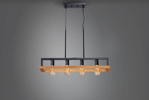 Maxim Black Forest 4 Light Chandelier Model: 10307BKASB