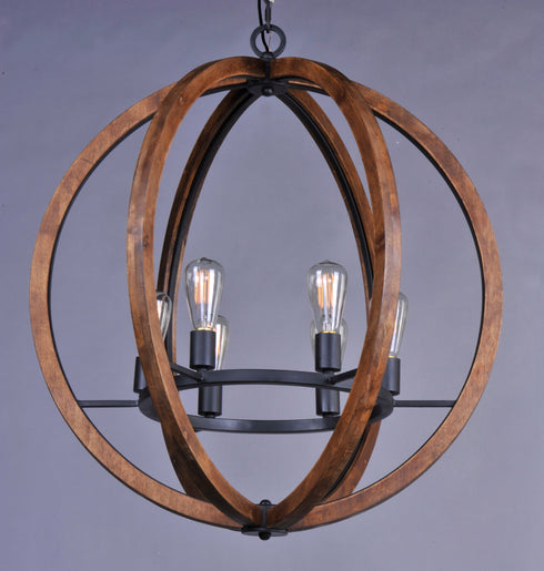Maxim Bodega Bay Single Tier Chandelier Model: 20918APAR/BUI