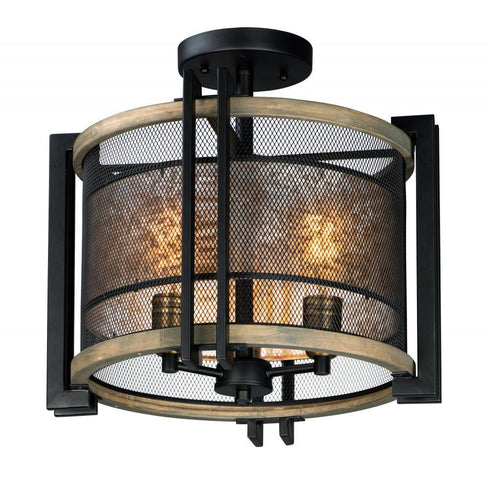 Maxim Boundry Flush Mount Model: 27560BKBWAB