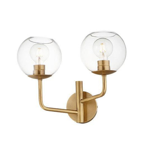 Maxim Branch 2 Light Wall Sconce Model: 38412CLNAB