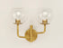 Maxim Branch 2 Light Wall Sconce Model: 38412CLNAB